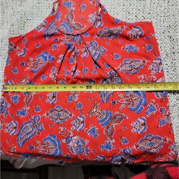 Cynthia rowley paisley top Sz M - Picture 5 of 8